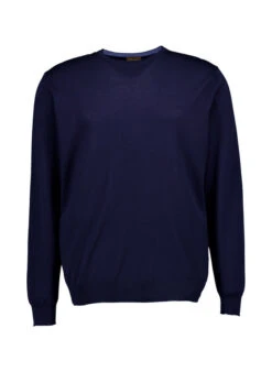 Stenströms, Pullover, Merinowolle Waschbar, Tiefseeblau