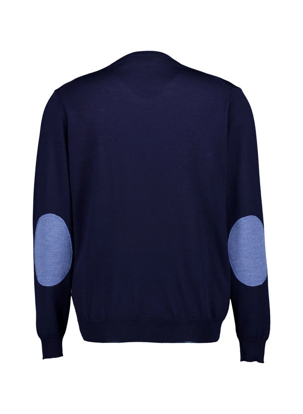 Stenströms, Pullover, Merinowolle Waschbar, Tiefseeblau 5 Stenströms, Pullover, Merinowolle Waschbar, Tiefseeblau – Bild 3