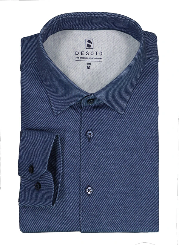 DESOTO, Hemd, Baumwoll-Jersey, Navy 3 DESOTO, Hemd, Baumwoll-Jersey, Navy