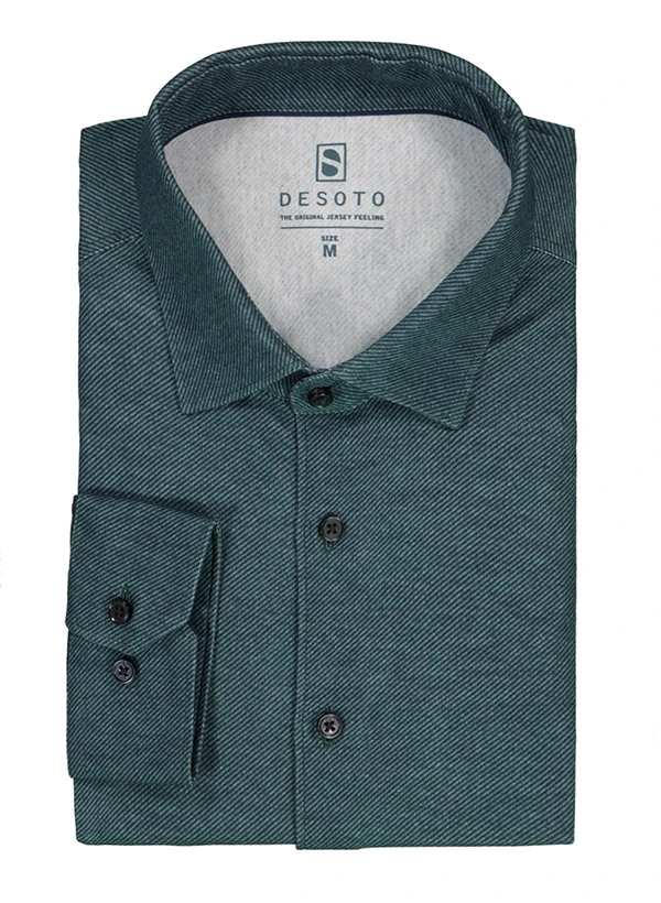 DESOTO, Hemd, Baumwoll-Jersey, Grün 3 DESOTO, Hemd, Baumwoll-Jersey, Grün