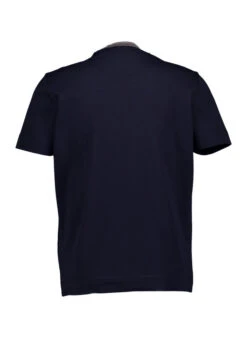 EMPORIO ARMANI, T-Shirt, Baumwoll-Piquè, Navy 7 EMPORIO ARMANI, T-Shirt, Baumwoll-Piquè, Navy -Herrenausstatter Geschaft 448716 norm2