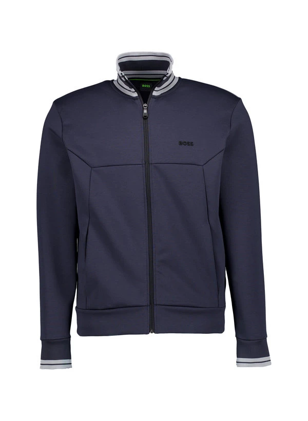 BOSS Green, Sweatjacke Zone, Baumwolle, Dunkelblau 3 BOSS Green, Sweatjacke Zone, Baumwolle, Dunkelblau