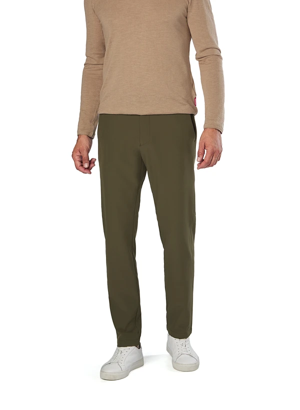 BOSS Green, Hose Commuter, Slim Fit, Jersey Wasserabweisend, Dunkelgrün 3 BOSS Green, Hose Commuter, Slim Fit, Jersey Wasserabweisend, Dunkelgrün