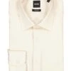 BOSS Black, Hemd Joe, Regular Fit, Baumwolle, Ecru -Herrenausstatter Geschaft 448769 norm