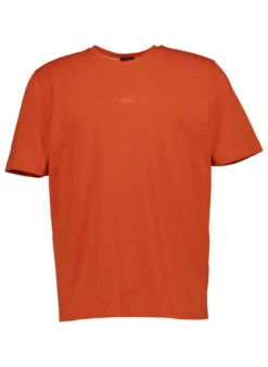 BOSS Orange, T-Shirt, Relaxed Fit, Baumwolle, Dunkelorange