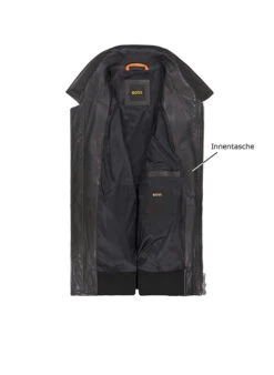 BOSS Orange, Lederjacke Joberg, Schafnappa, Dunkelbraun 7 BOSS Orange, Lederjacke Joberg, Schafnappa, Dunkelbraun -Herrenausstatter Geschaft 448798 norm3