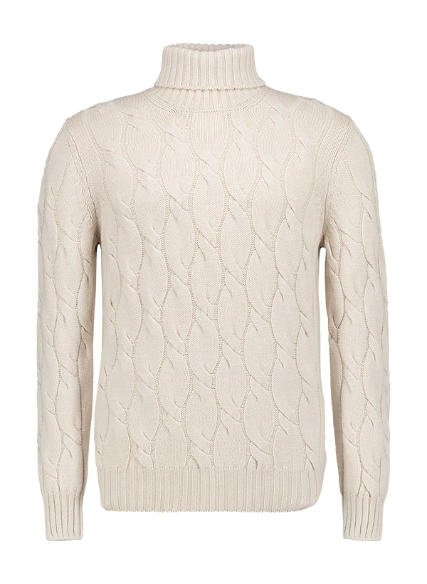 Gran Sasso, Rollkragenpullover, Schurwolle-Kaschmir, Beige 3 Gran Sasso, Rollkragenpullover, Schurwolle-Kaschmir, Beige