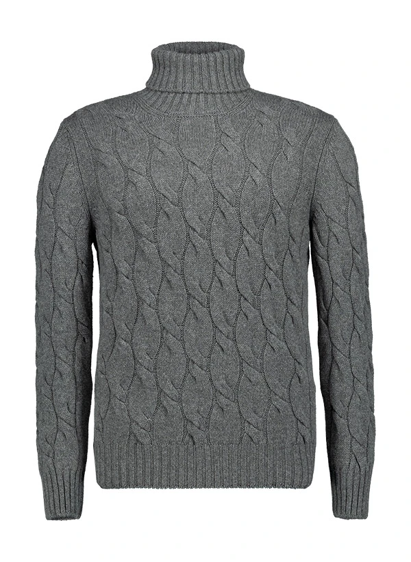 Gran Sasso, Rollkragenpullover, Schurwolle-Kaschmir, Grau 3 Gran Sasso, Rollkragenpullover, Schurwolle-Kaschmir, Grau