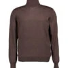 Gran Sasso, Rollkragenpullover, Merinowolle, Dunkelbraun -Herrenausstatter Geschaft 448813 norm