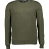 Gran Sasso, Pullover, Schurwolle-Kaschmir, Oliv -Herrenausstatter Geschaft 448817 norm