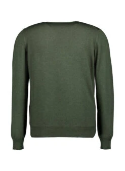 Gran Sasso, Pullover, Schurwolle, Olivgrün Meliert -Herrenausstatter Geschaft 448823 norm2