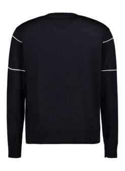 EMPORIO ARMANI, Pullover, Schurwolle, Navy -Herrenausstatter Geschaft 448827 norm2