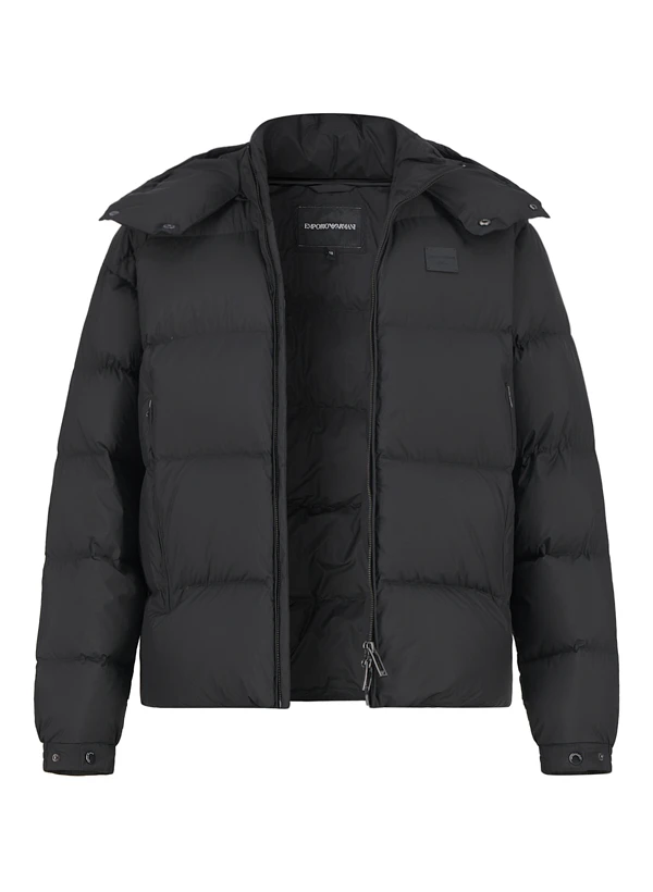 EMPORIO ARMANI, Daunenjacke, Mikrofaser Wasserabweisend, Schwarz 3 EMPORIO ARMANI, Daunenjacke, Mikrofaser Wasserabweisend, Schwarz