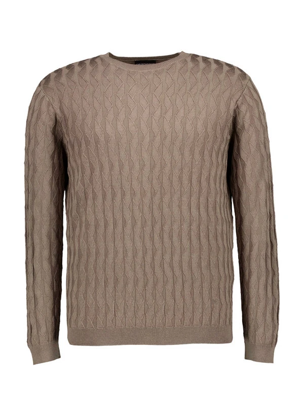 EMPORIO ARMANI, Pullover, Baumwolle, Graubraun 3 EMPORIO ARMANI, Pullover, Baumwolle, Graubraun