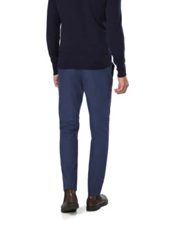 BOSS Black, Hose Kaiton, Slim Fit, Baumwolle, Blau -Herrenausstatter Geschaft 448847 norm2