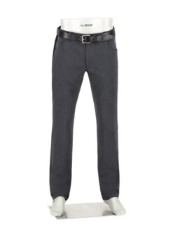 Alberto, Hose Stone, Modern Fit, Ceramica®, Dunkelgrau-blau Meliert