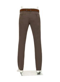 Alberto, Chino Lou, Regular Fit, Baumwolle, Dunkelbraun -Herrenausstatter Geschaft 448866 norm3