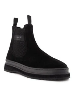 Gant, Chelsea Boots Blistown, Veloursleder, Gefüttert, Schwarz