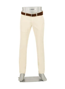 Alberto, Chino Lou, Regular Fit, Baumwolle, Ecru