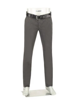 Alberto, Chino Lou, Regular Fit, Baumwolle, Dunkelgrau