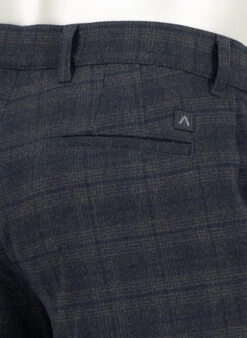 Alberto, Bundfaltenhose Lou, Regular Fit, Flanell, Nachtblau-anthrazit Kariert -Herrenausstatter Geschaft 448880 norm6