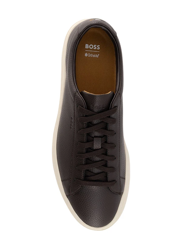 BOSS Black, Sneaker Kieran, Leder, Dunkelbraun 4 BOSS Black, Sneaker Kieran, Leder, Dunkelbraun – Bild 2