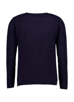 DANIELE FIESOLI, Pullover, Reines Kaschmir, Dunkelblau -Herrenausstatter Geschaft 448944 norm2