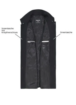 Strellson, Mantel Finchley, Wolle-Mix, Schwarz -Herrenausstatter Geschaft 448947 norm3