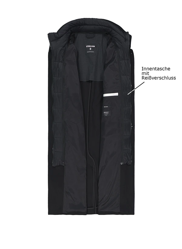 Strellson, Mantel Finlay, Wolle Halbgefüttert, Schwarz 5 Strellson, Mantel Finlay, Wolle Halbgefüttert, Schwarz – Bild 3