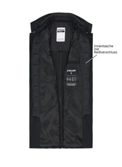 Strellson, Mantel Finlay Flex, Nylon Halbgefüttert, Schwarz -Herrenausstatter Geschaft 448954 norm3