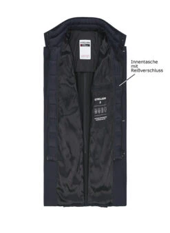 Strellson, Mantel Finlay Flex, Nylon Halbgefüttert, Dunkelblau -Herrenausstatter Geschaft 448955 norm3