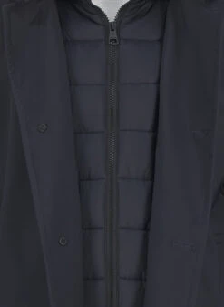 Strellson, Mantel Finlay Flex, Nylon Halbgefüttert, Dunkelblau -Herrenausstatter Geschaft 448955 norm4