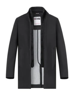 Strellson, Mantel Finlay, Baumwolle, Schwarz