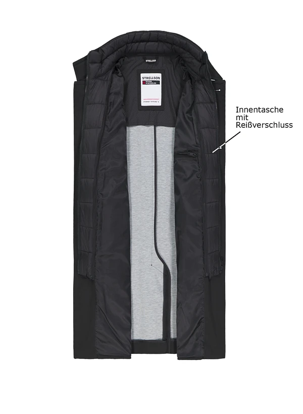 Strellson, Mantel Finlay, Baumwolle, Schwarz 5 Strellson, Mantel Finlay, Baumwolle, Schwarz – Bild 3