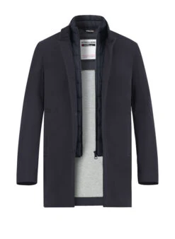 Strellson, Mantel Finlay, Baumwolle, Dunkelblau