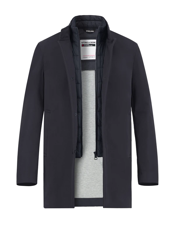 Strellson, Mantel Finlay, Baumwolle, Dunkelblau 3 Strellson, Mantel Finlay, Baumwolle, Dunkelblau