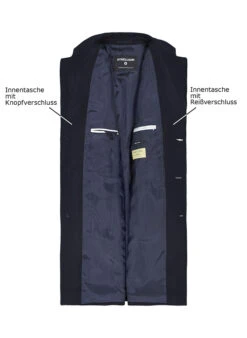 Strellson, Mantel Adria, Wolle-Kaschmir, Dunkelblau 7 Strellson, Mantel Adria, Wolle-Kaschmir, Dunkelblau -Herrenausstatter Geschaft 448969 norm3