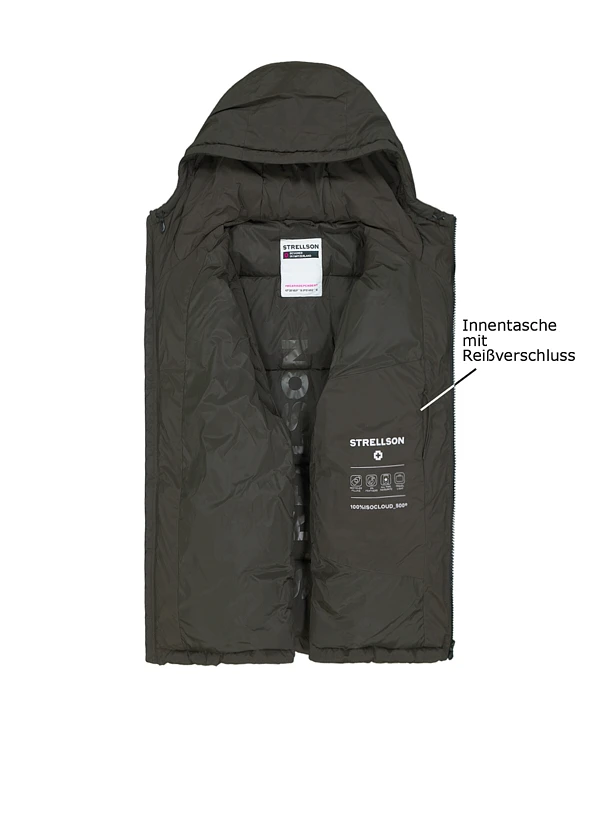 Strellson, Steppjacke Smooth, Mikrofaser Wasserabweisend, Oliv 5 Strellson, Steppjacke Smooth, Mikrofaser Wasserabweisend, Oliv – Bild 3