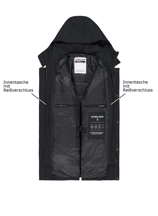 Strellson, Jacke Belluno Flex, Mikrofaser Wasserdicht, Schwarz 5 Strellson, Jacke Belluno Flex, Mikrofaser Wasserdicht, Schwarz – Bild 3