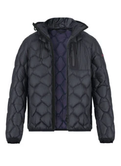 PEUTEREY, Daunenjacke Weiwei, Mikrofaser Wasserabweisend, Dunkelblau