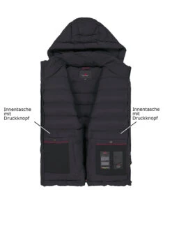 PEUTEREY, Daunenjacke BOGGS, Mikrofaser Wasserabweisend, Schwarz -Herrenausstatter Geschaft 448987 norm3