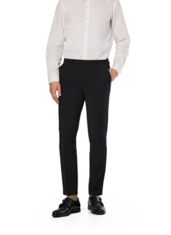 HUGO, Hose Hesten, Extra Slim Fit, Woll-Stretch, Schwarz