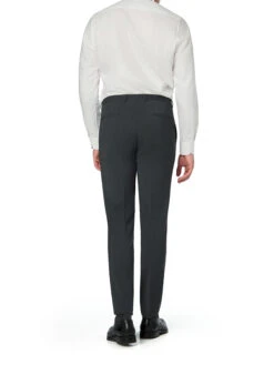 HUGO, Hose Hesten, Extra Slim Fit, Woll-Stretch, Grau Meliert 5 HUGO, Hose Hesten, Extra Slim Fit, Woll-Stretch, Grau Meliert -Herrenausstatter Geschaft 449011 norm2