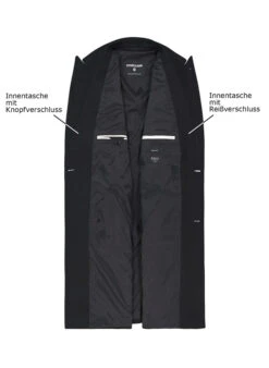 Strellson, Mantel Park Lane, Wolle, Schwarz 7 Strellson, Mantel Park Lane, Wolle, Schwarz -Herrenausstatter Geschaft 449021 norm3