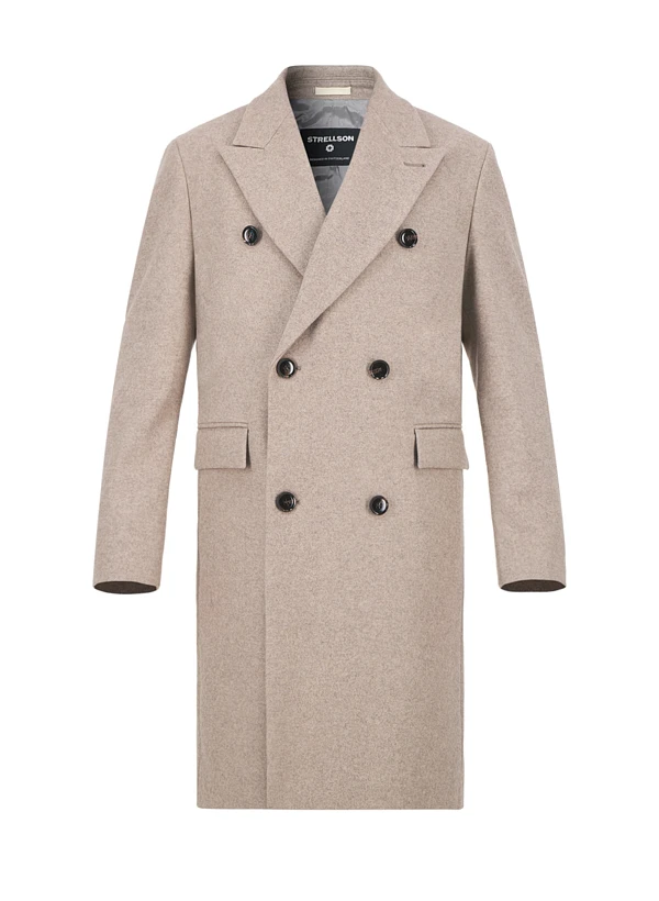 Strellson, Mantel Park Lane, Wolle, Greige 3 Strellson, Mantel Park Lane, Wolle, Greige