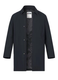 Strellson, Mantel Naro, Mikrofaser, Wasserabweisend, Dunkelblau