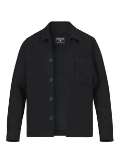 Strellson, Overshirt Noel, Wolle, Schwarz