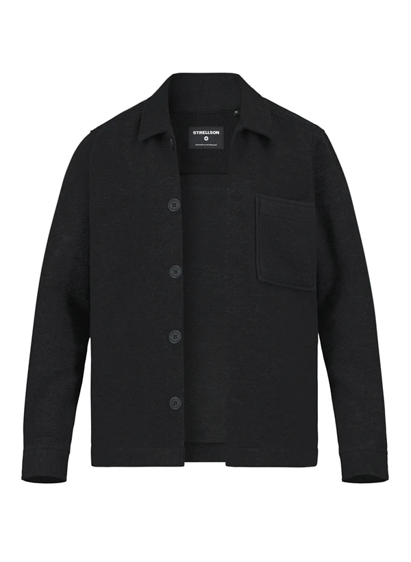 Strellson, Overshirt Noel, Wolle, Schwarz 3 Strellson, Overshirt Noel, Wolle, Schwarz