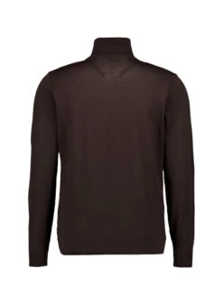 Strellson, Rollkragenpullover, Merinowolle Extrafein, Dunkelbraun -Herrenausstatter Geschaft 449056 norm2