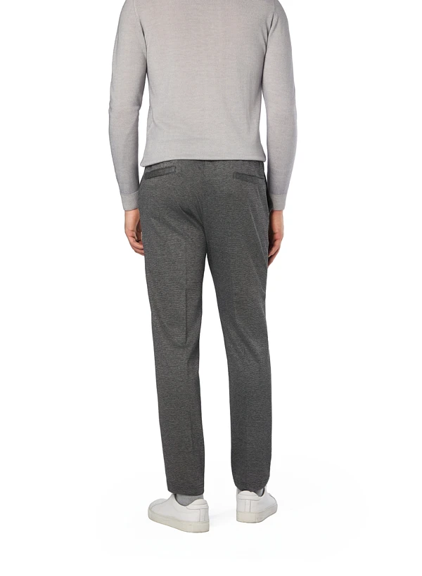 Strellson, Hose Tius, Slim Fit, Jersey, Grau Meliert 5 Strellson, Hose Tius, Slim Fit, Jersey, Grau Meliert – Bild 3